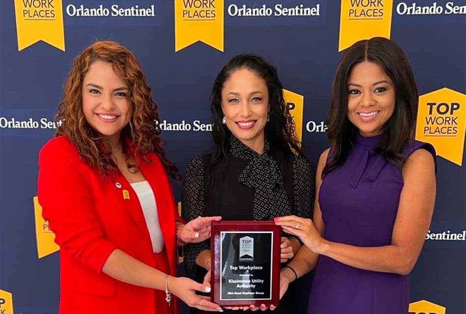 KUA Earns Prestigious 2023 Central Florida Top Workplace Award from Orlando Sentinel