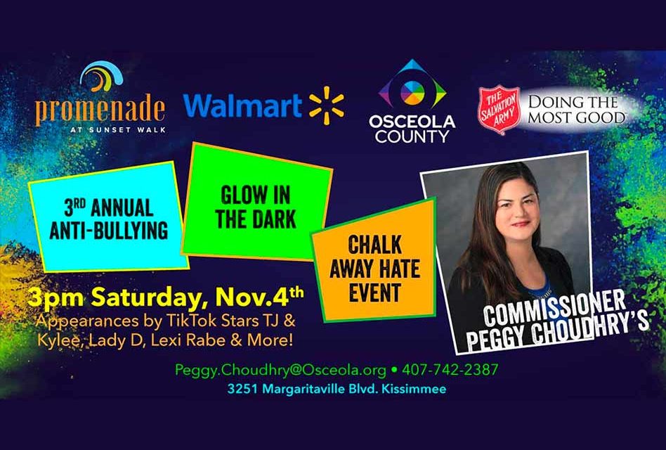 Uniting Students Against Bullying: Osceola County Commissioner Peggy Choudhry to Host the 3rd Annual Anti-Bullying Event