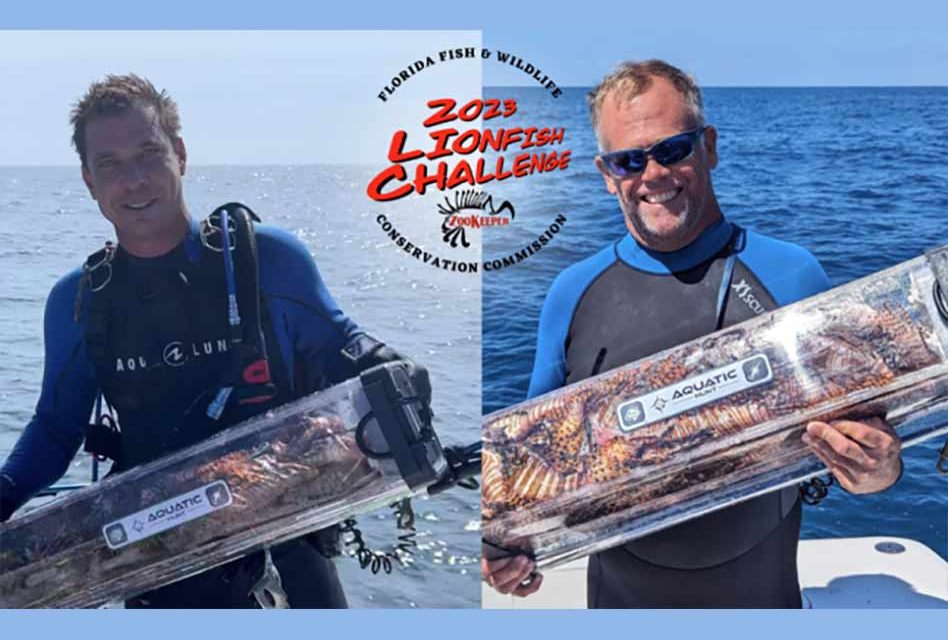FWC unveils 2023 Lionfish Challenge King and Commercial Champion, celebrating record-breaking year of removing invasive species