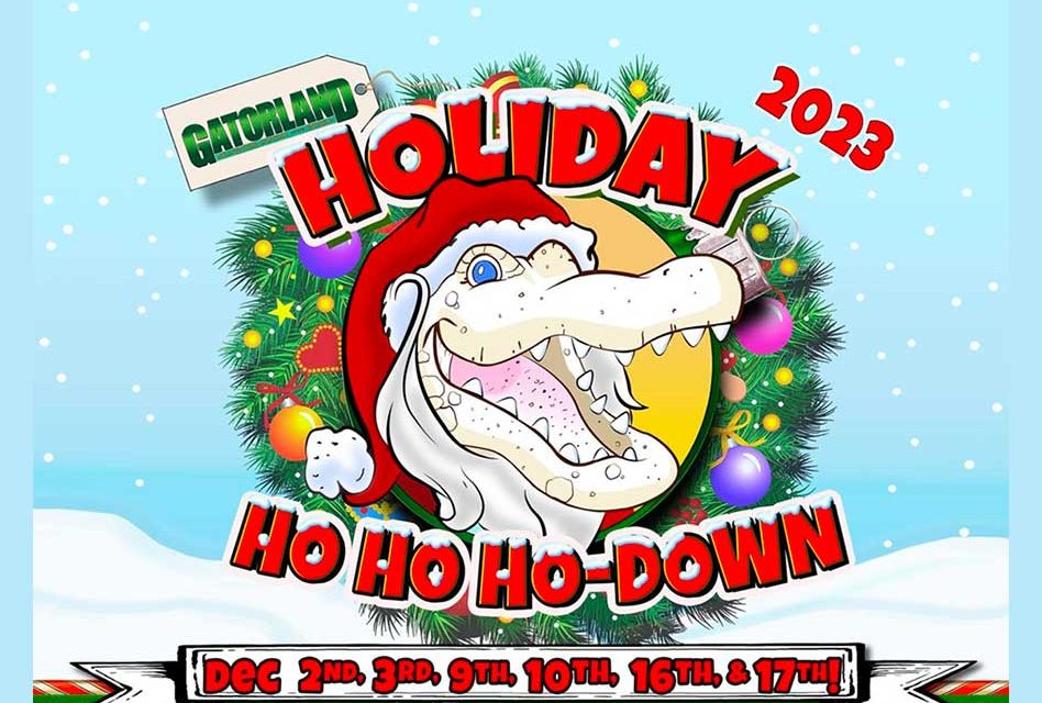 Gatorland Announces 4th Annual Holiday Ho, Ho, Ho-Down Christmas Event Starting Dec. 2, Select Dates Through Dec. 17