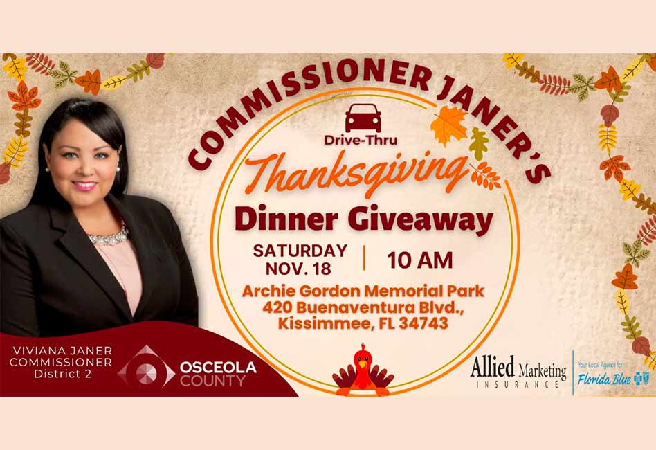 Osceola Commissioner Viviana Janer to Host Thanksgiving Dinner