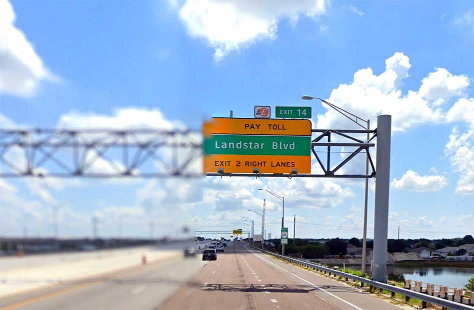 New Ramp on Northbound SR 417 To Landstar Boulevard ( Exit 14) is Officially Open