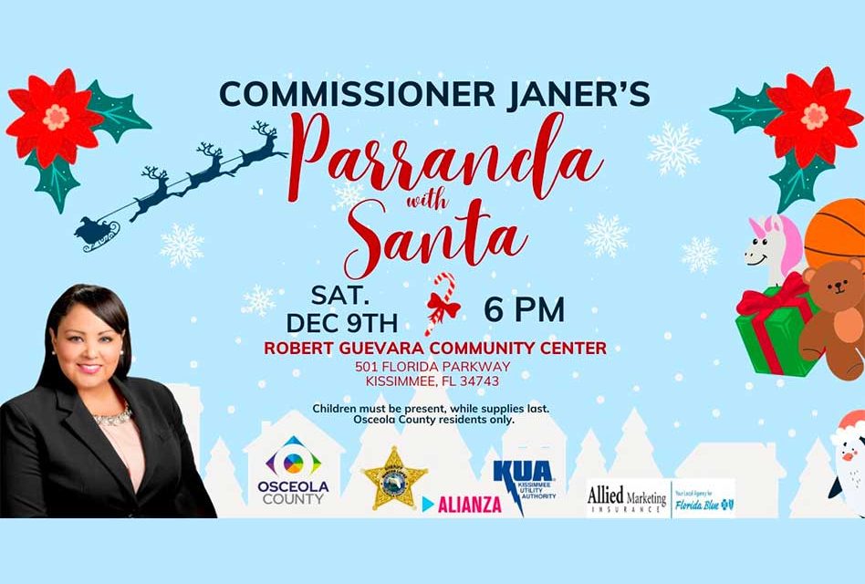 Osceola County Commissioner Viviana Janer to host Parranda with Santa tonight at 6pm