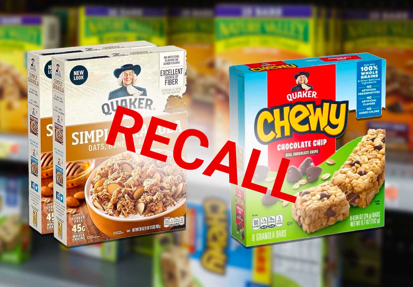 Quaker Oats granola recall 2023: Bars, cereal recalled for possible  salmonella contamination 