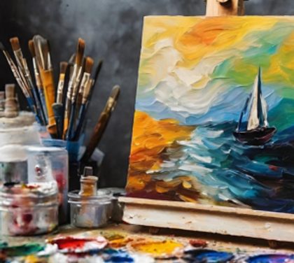 Brushstrokes & Beyond: Oil Painting Class