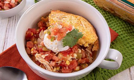 Southern Comfort Reimagined: Florida Corn, Tomato, and Chicken Chili Pie
