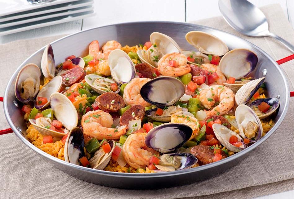 Coastal Feast: Florida Shrimp and Clams over Rice