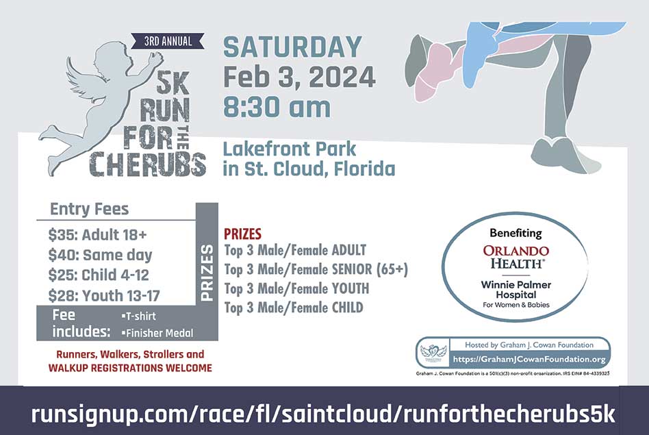 Running for Remembrance: Run for the Cherubs 5K to Benefit Winnie Palmer Hospital for Women & Babies