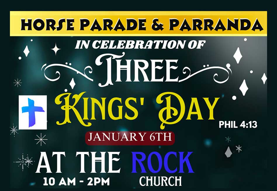 parranda Three Kings Day Rock Church