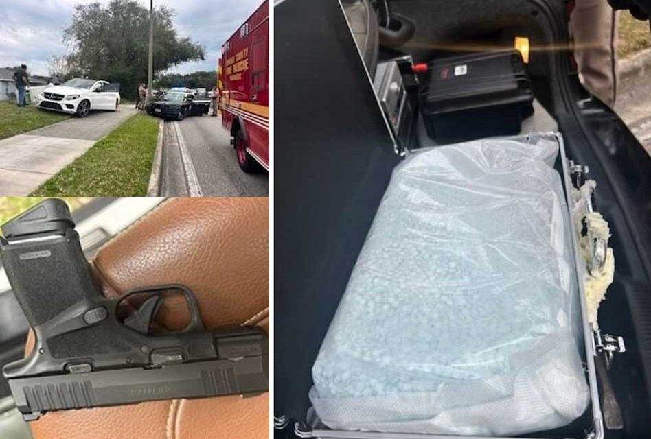 FHP Captures 15,000 Fentanyl Pills Disguised as OxyContin in St. Cloud, Suspect Arrested After High Speed Chase That Ended in Crash