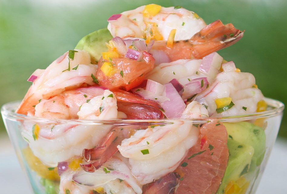 Tropical Harmony: Florida Pink Shrimp and Citrus Ceviche Delight