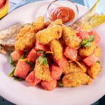 Sunshine State Snapper: Crispy Florida Fish with Watermelon and Sweet Chili Fusion
