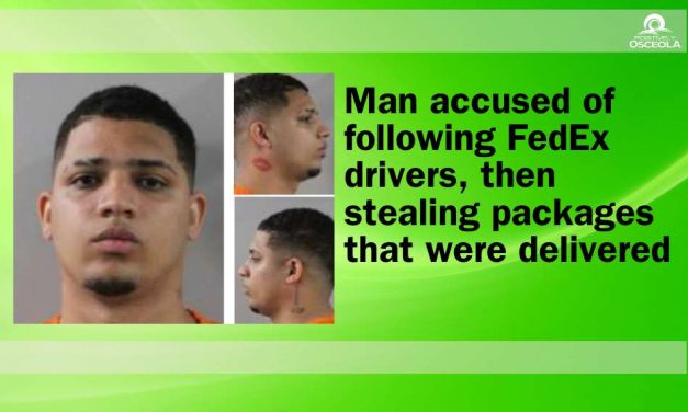 Osceola County FedEx Package Thief Apprehended After Multi-County Investigation