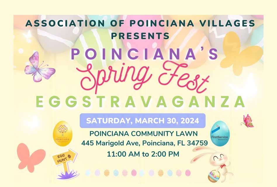 Egg-citing Adventures Await at Poinciana’s Spring Fest Eggstravaganza Today beginning at 11am