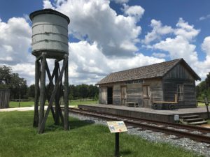 Pioneer-Village-at-Shingle-Creek-Water-Tower-and-Train-Depot