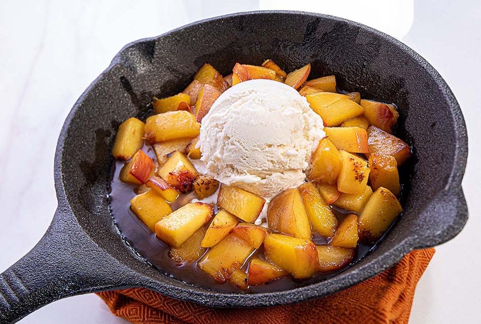 Sunset Sweets: Florida Peach Foster Delight