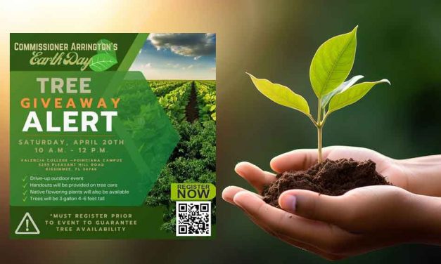 County Commissioner Brandon Arrington to Host Earth Day Tree Giveaway Today at 10am