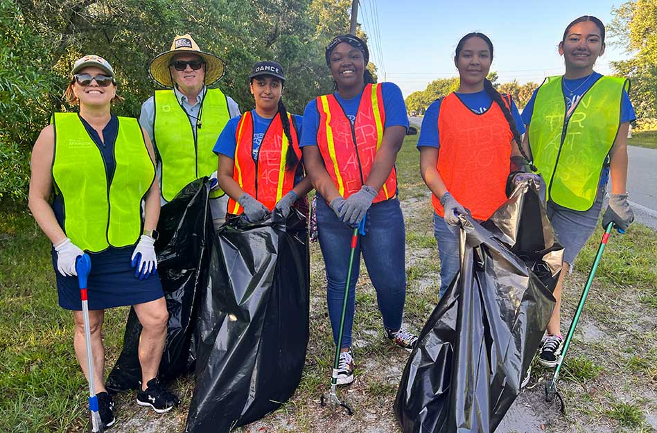 Earth Day Roadside Cleanup and Tree Giveaway Efforts Unite Community in Transforming Local Landscapes in Osceola