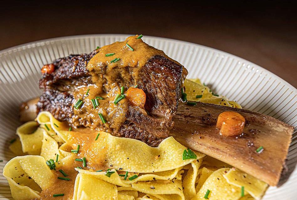 Braised Delights: Florida Short Ribs and Buttered Noodles