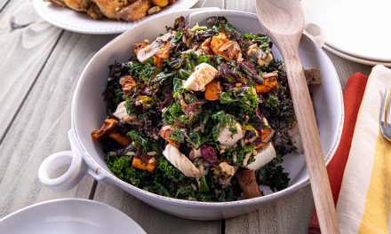 Positively Delicious Hearty Harvest: Florida Chicken, Sweet Potato & Kale Salad