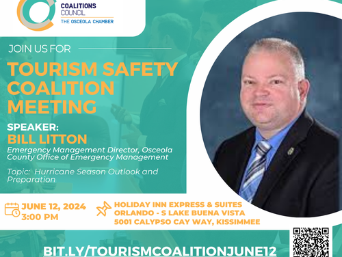 Tourism Safety Coalition Meeting: Hurricane Prep with Bill Litton
