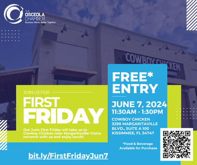 First Friday with the Osceola Chamber at Cowboy Chicken