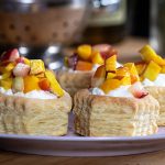 Peach Perfection: Flaky Puff Pastry Dessert