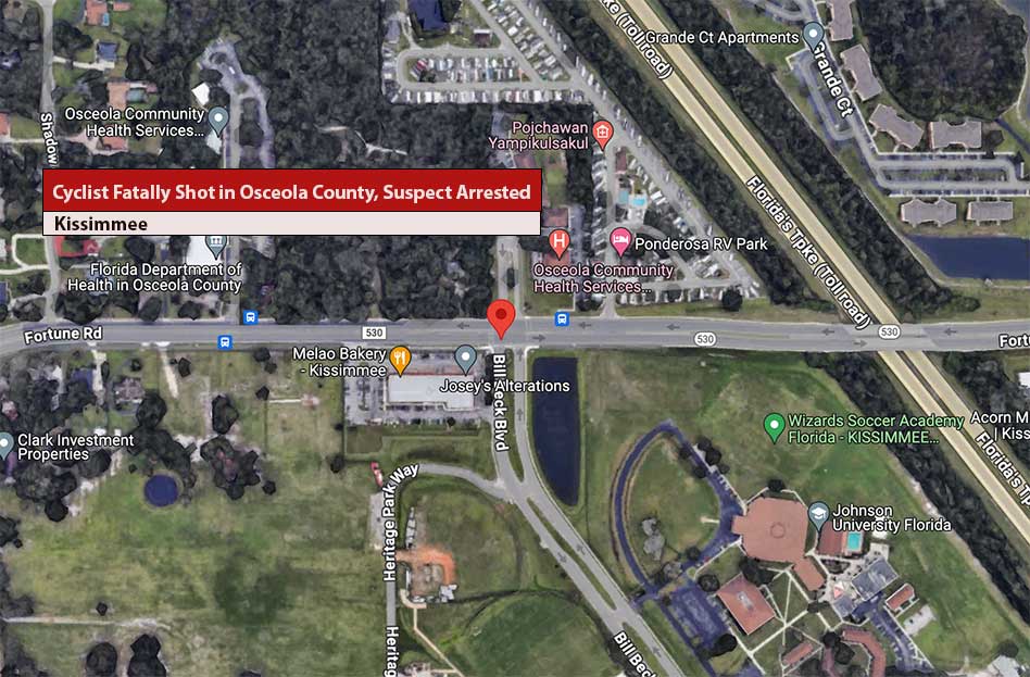 Cyclist Fatally Shot in Osceola County; Suspect in Custody