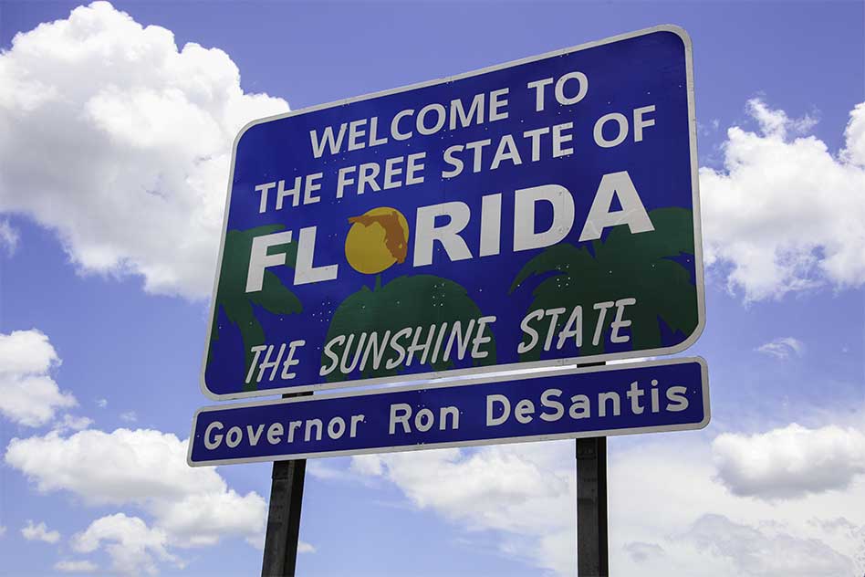 Florida Unveils New “Free State of Florida” Welcome Signs Around State