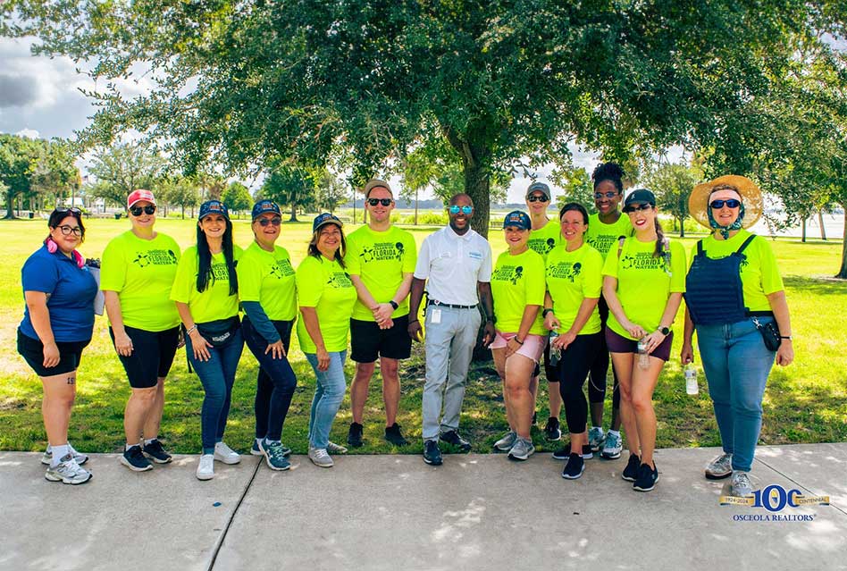 Osceola County Realtors Lead the Charge in Local Waterway Trash Clean-Up Effort