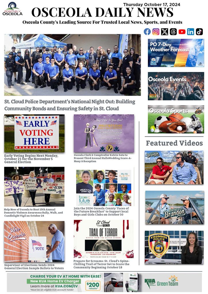 Kissimmee to Celebrate Florida City Government Week with Community