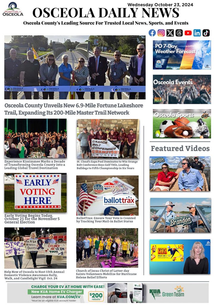 Osceola County to Host Public Meeting Tonight at 530pm on Sunbridge