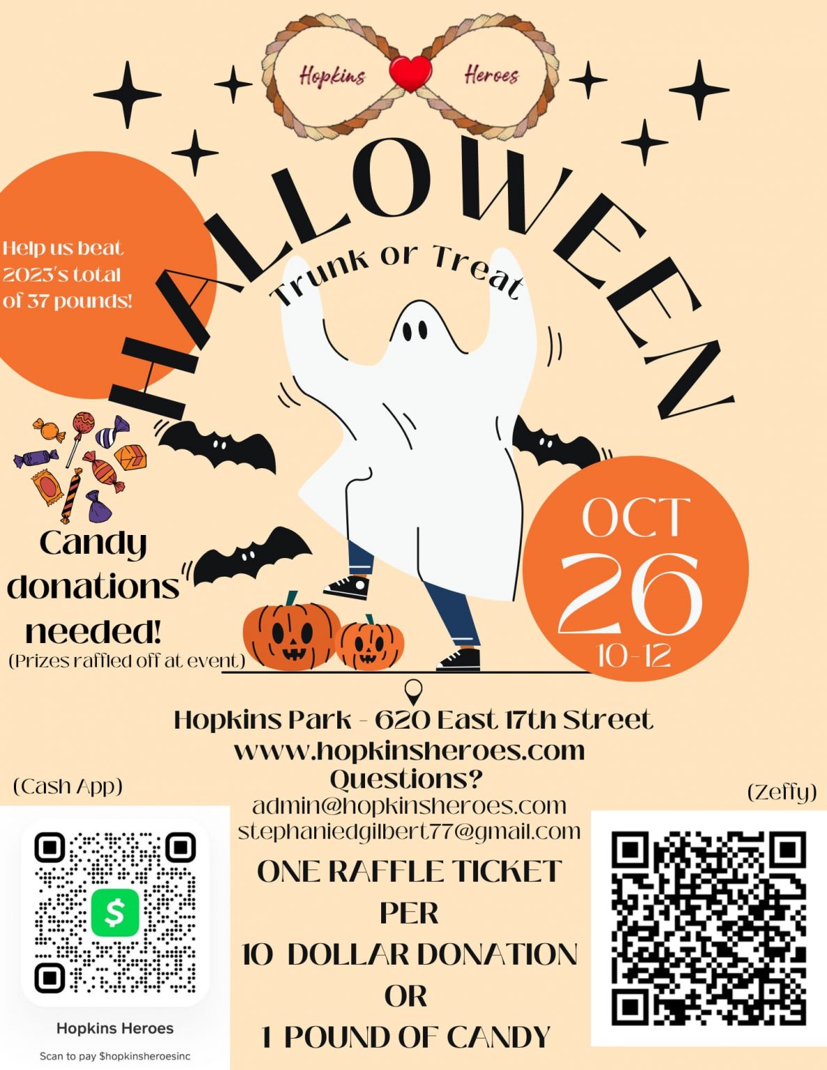 Hopkins Heroes Halloween Trunk or Treat