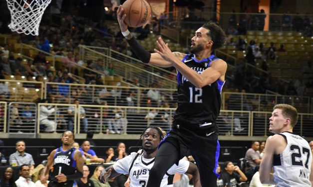 Trevelin Queen Shines as Osceola Magic Fall to Austin Spurs in Season Opener, 128-117