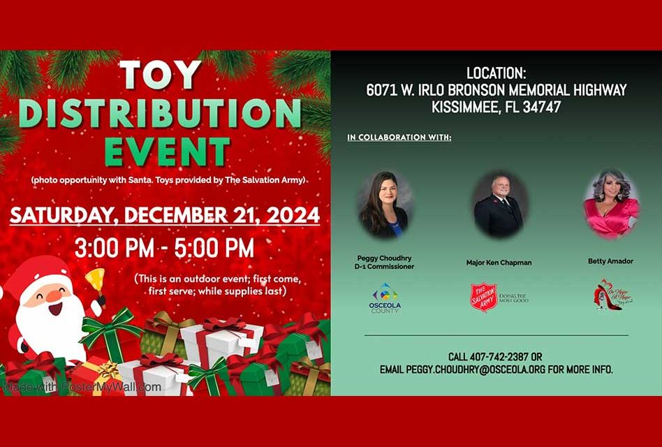 Brightening the Holidays: Commissioner Peggy Choudhry to Host Family-Friendly Toy Distribution Event on Saturday