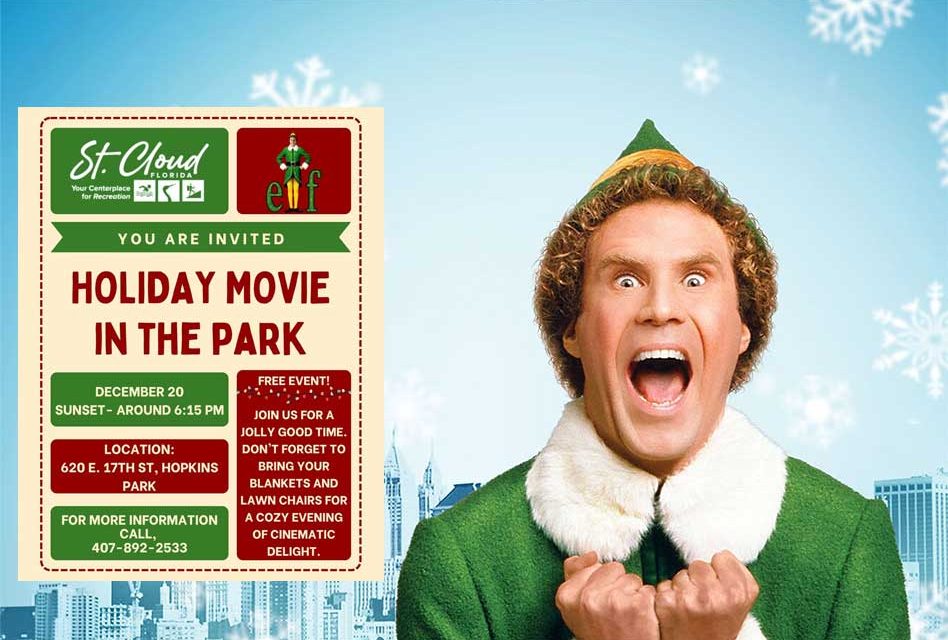City of St. Cloud to Host Free Elf-Themed Holiday Movie Night at Hopkins Park Friday Night
