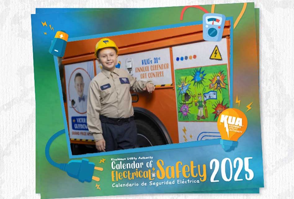 Osceola Students Shine in KUA’s 2025 Calendar of Electrical Safety, Now Available for Free in English and Spanish
