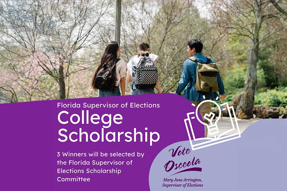 Florida Supervisors of Elections Offer $1,200 Scholarships to Florida College Juniors and Seniors