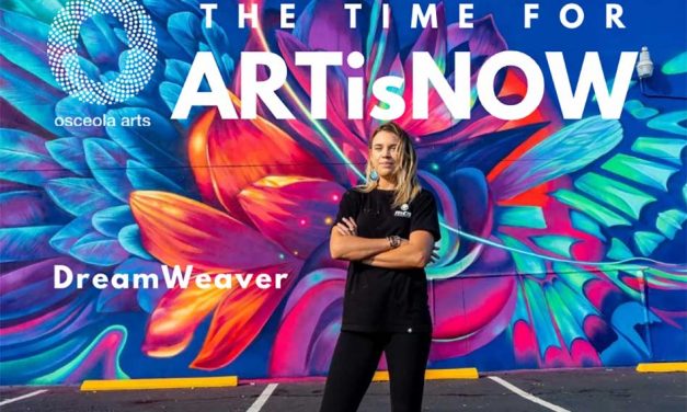 Osceola Arts Begins Work on “The Garden Within” Mural in Downtown Kissimmee