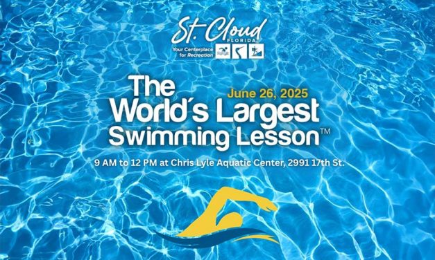 St. Cloud’s Chris Lyle Aquatic Center to Host the World’s Largest Swimming Lesson Thursday to Promote Water Safety Awareness
