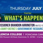 District 3 Commissioner Brandon Arrington to Host Government Resource Fair at Valencia College Poinciana Campus