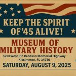 Museum of Military History to Honor WWII Veterans with ‘Keep the Spirit of ’45 Alive’ Celebration on August 9