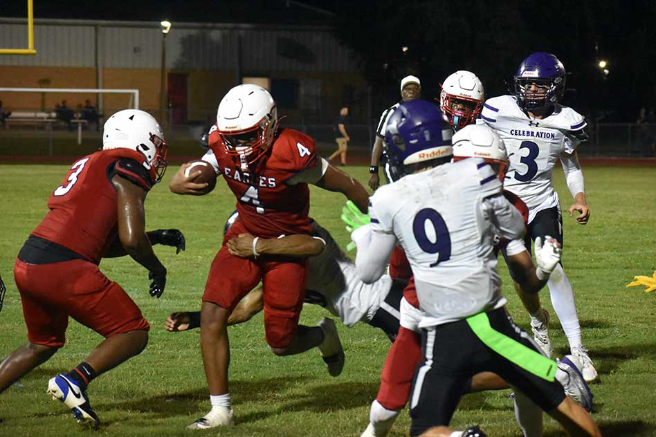 Poinciana Eagles Defense Soars in Opener, Shuts Down Celebration Storm 20-0