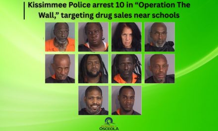 Kissimmee Police arrest 10 in “Operation The Wall,” targeting drug sales near schools