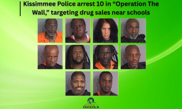 Kissimmee Police arrest 10 in “Operation The Wall,” targeting drug sales near schools