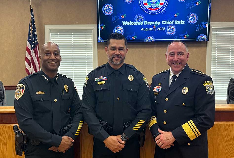 St. Cloud Police Department Holds Swearing-In Ceremony for New Deputy Chief Jacob Ruiz