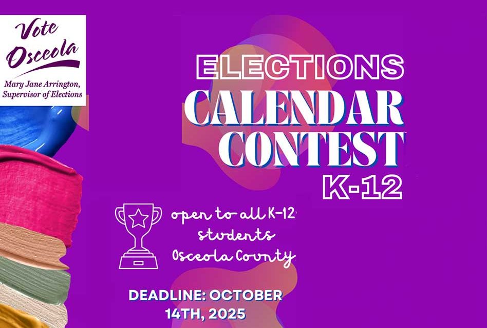 Osceola County Supervisor of Elections Launches Fourth Biannual Calendar Art Contest