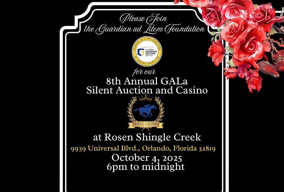 Guardian ad Litem Foundation to Host 8th Annual GALa Silent Auction and Casino October 4 at Rosen Shingle Creek