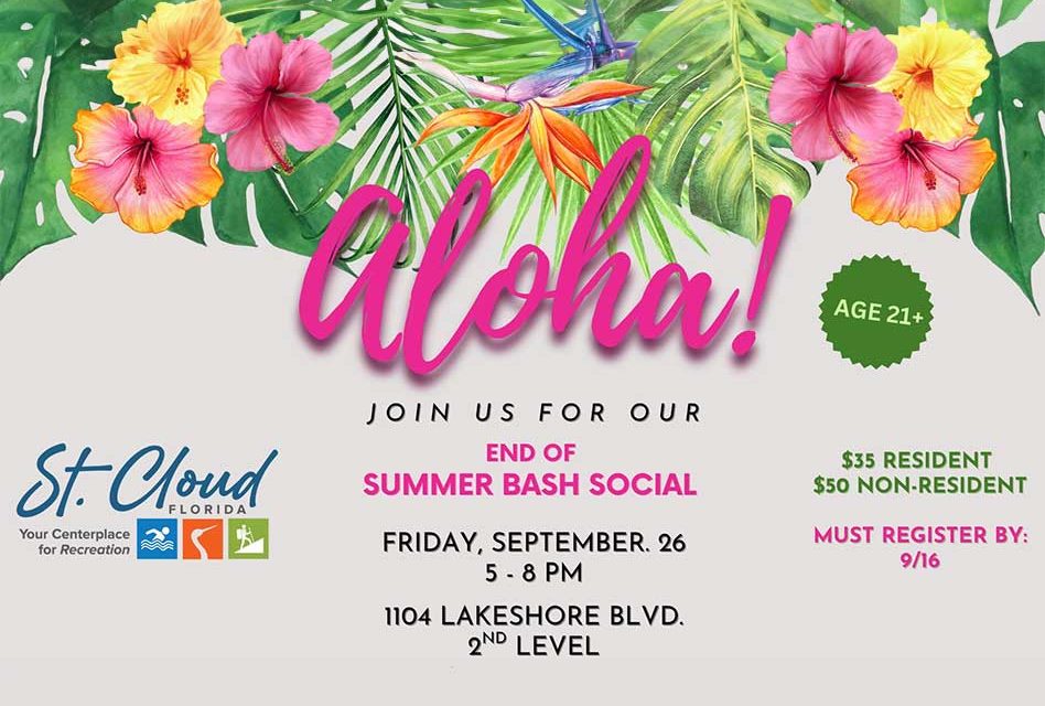 Say Aloha to Summer at St. Cloud’s End of Summer Bash Social Friday September 26