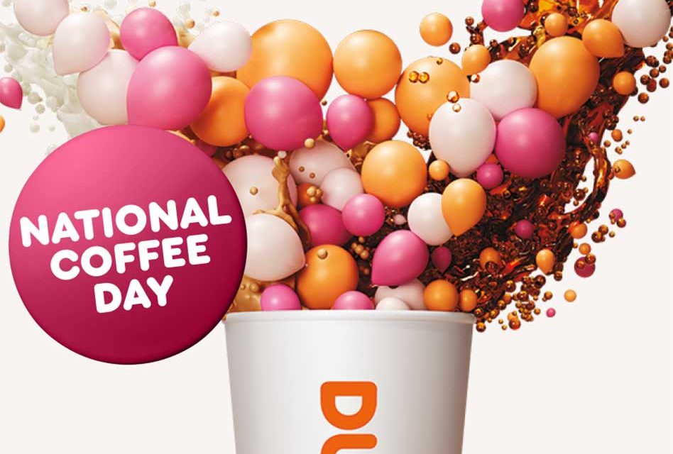 Today Only: Dunkin’ Rewards App Members Get Free Coffee for National Coffee Day